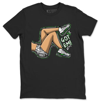 5s Lucky Green shirt to match jordans Got Em Legs sneaker tees Air Jordan 5 Lucky Green SNRT Sneaker Release Tees unisex cotton Black 2 crew neck shirt