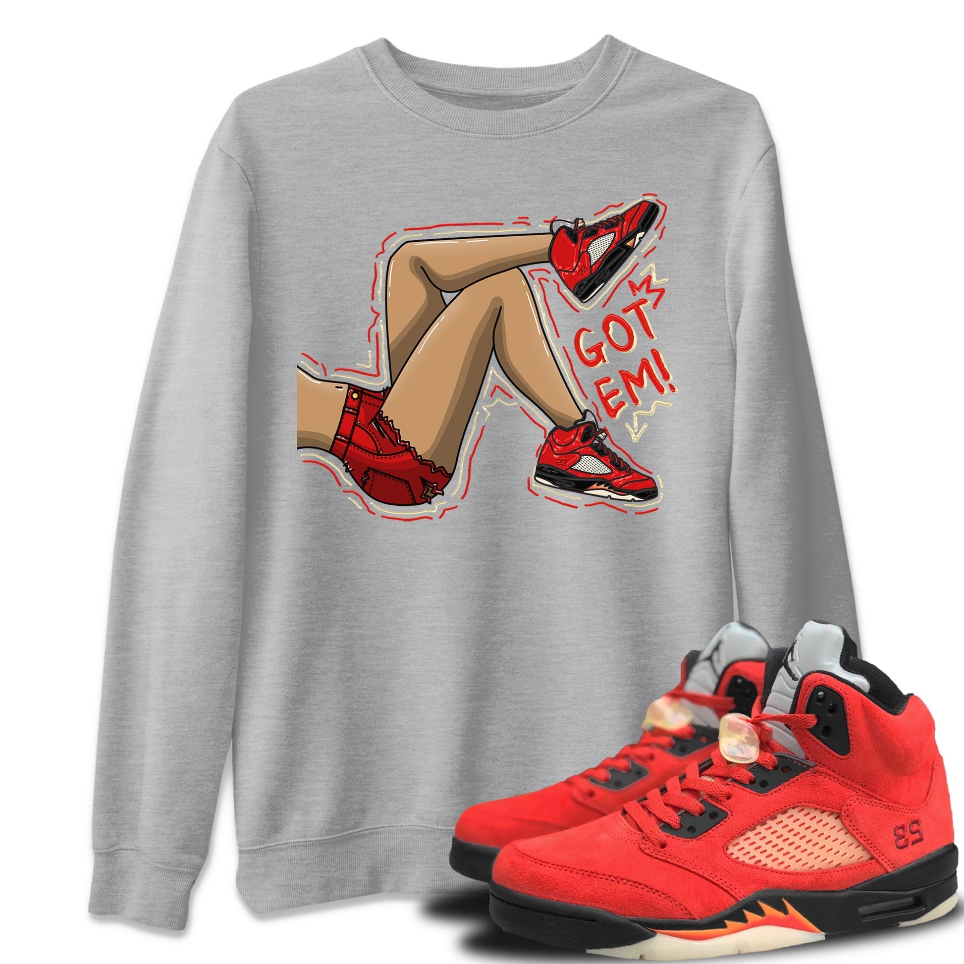 Jordan 5 Mars For Her Sneaker Match Tees Got Em Legs Sneaker Tees Jordan 5 Mars For Her Sneaker Release Tees Unisex Shirts