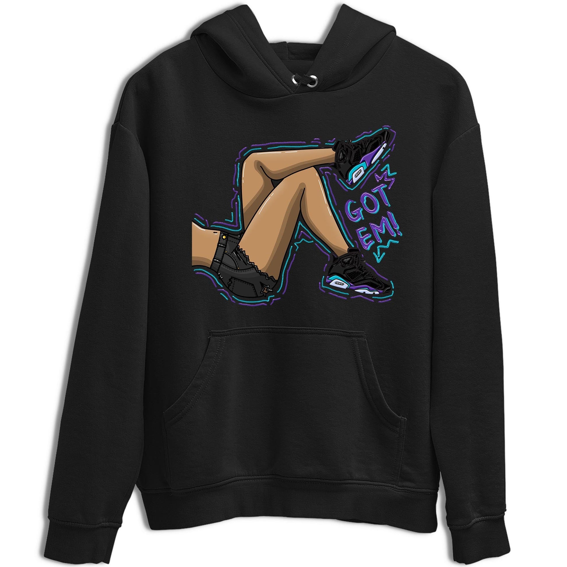 AJ6 Aqua shirt to match jordans Got Em Legs sneaker release tees Air Jordan 6 Aqua SNRT Sneaker Tees Unisex Streetwear Clothing Black 2 T-Shirt