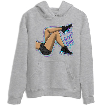 AJ6 Aqua shirt to match jordans Got Em Legs sneaker release tees Air Jordan 6 Aqua SNRT Sneaker Tees Unisex Streetwear Clothing Heather Grey 2 T-Shirt