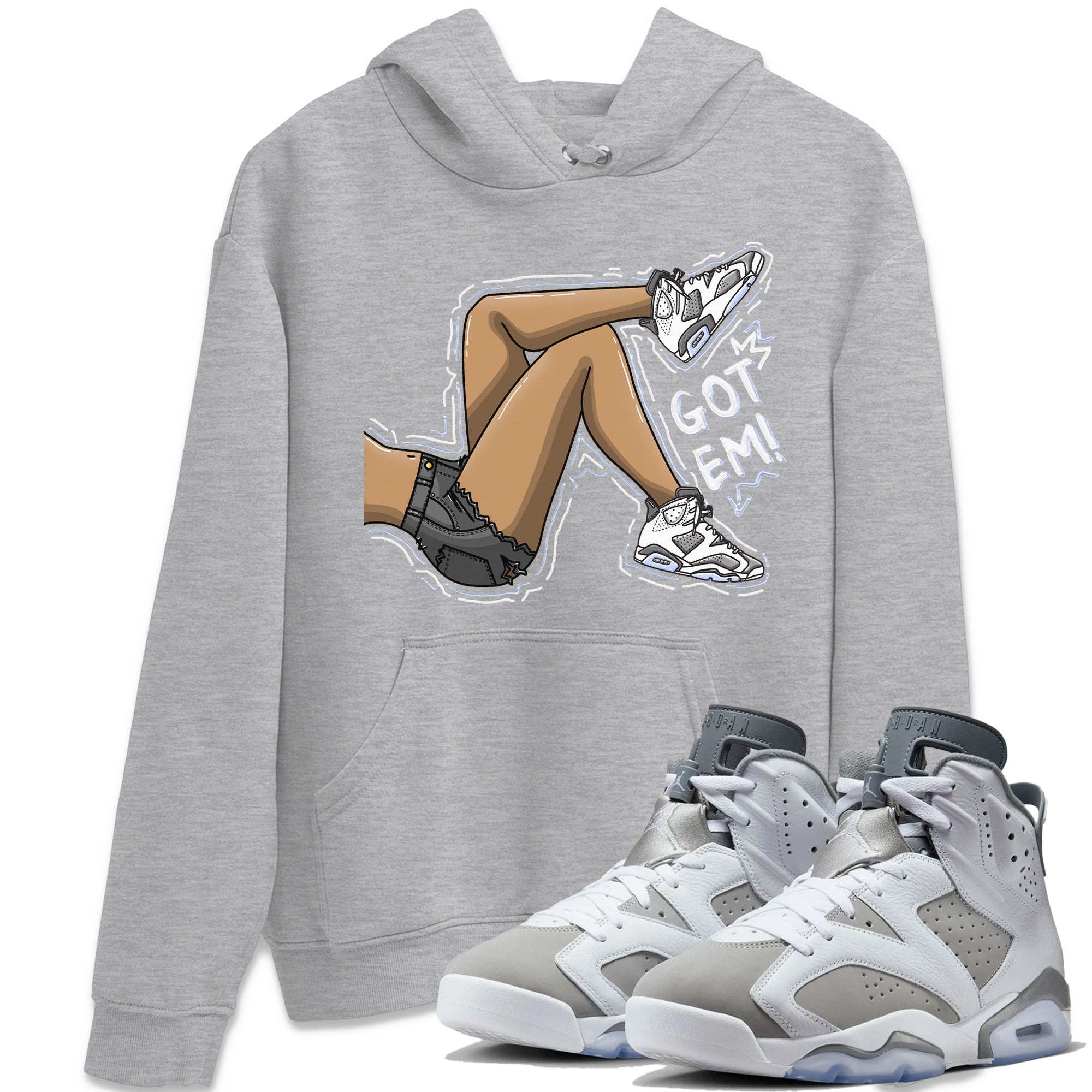Jordan 6 Cool Grey Sneaker Match Tees Got Em Legs Sneaker Tees Jordan 6 Cool Grey Sneaker Release Tees Unisex Shirts
