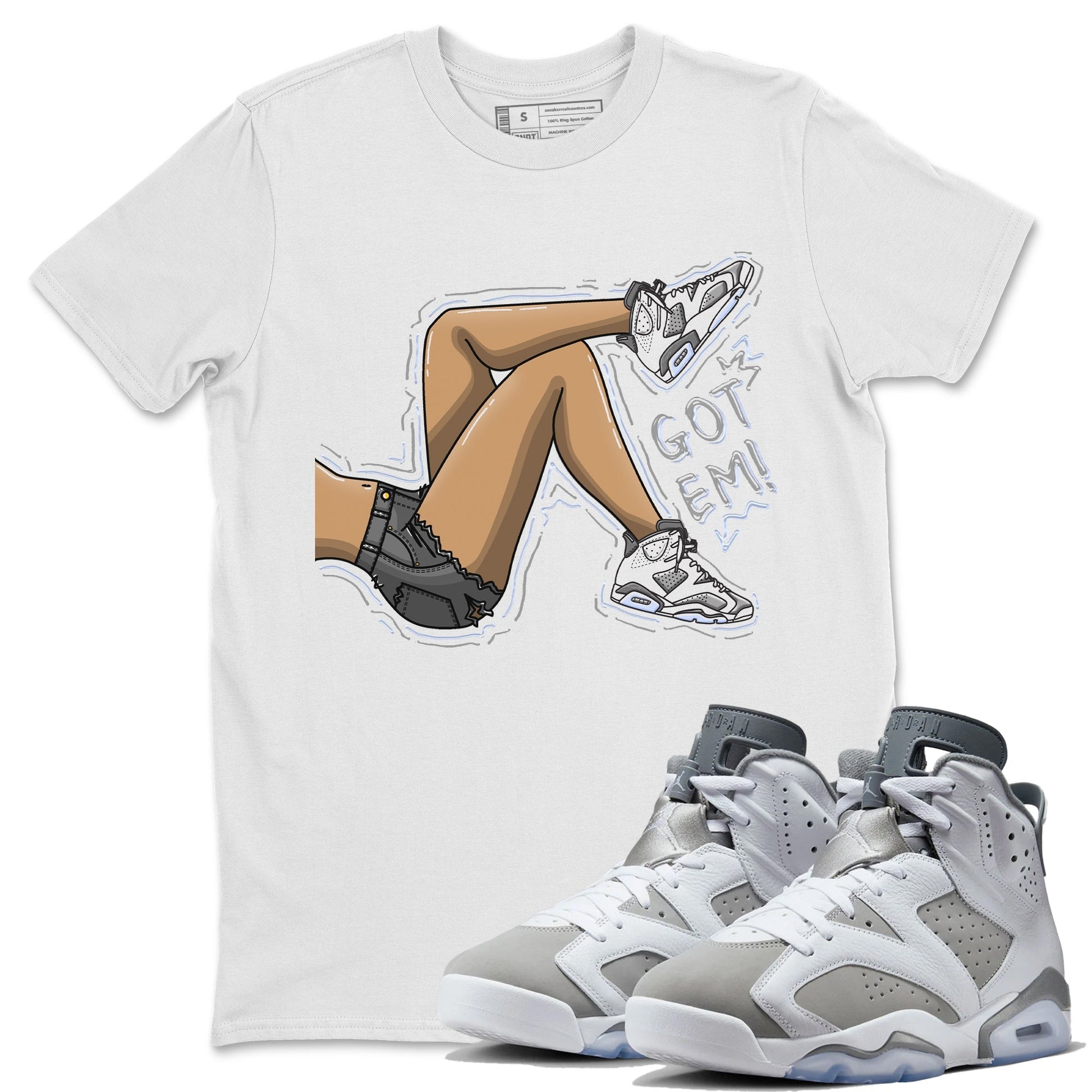 Jordan 6 Cool Grey Sneaker Match Tees Got Em Legs Sneaker Tees Jordan 6 Cool Grey Sneaker Release Tees Unisex Shirts