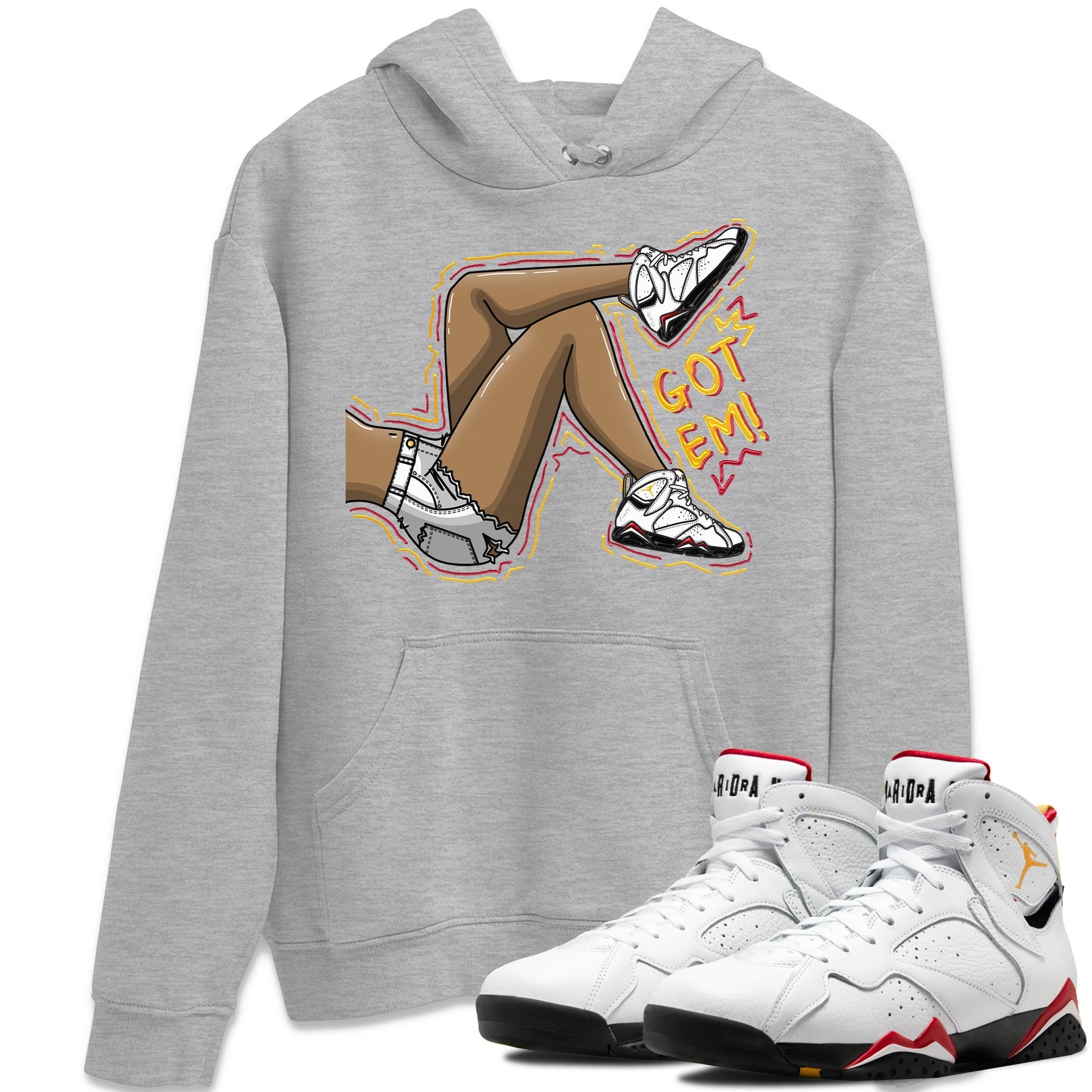 Jordan 7 Cardinal Sneaker Match Tees Got Em Legs Sneaker Tees Jordan 7 Cardinal Sneaker Release Tees Unisex Shirts