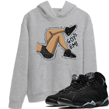 Air Jordan 7 Chambray shirt to match jordans Got Em Legs sneaker tees AJ7 Chambray SNRT Sneaker Release Tees Unisex Heather Grey 1 T-Shirt