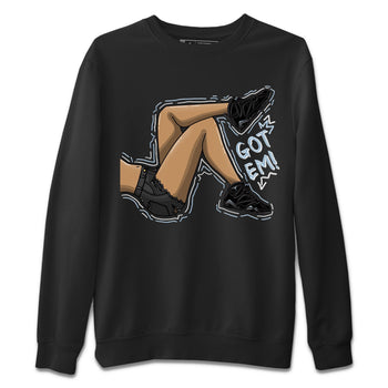 Air Jordan 7 Chambray shirt to match jordans Got Em Legs sneaker tees AJ7 Chambray SNRT Sneaker Release Tees Unisex Black 2 T-Shirt
