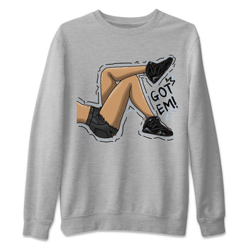 Air Jordan 7 Chambray shirt to match jordans Got Em Legs sneaker tees AJ7 Chambray SNRT Sneaker Release Tees Unisex Heather Grey 2 T-Shirt