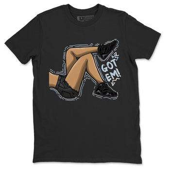 Air Jordan 7 Chambray shirt to match jordans Got Em Legs sneaker tees AJ7 Chambray SNRT Sneaker Release Tees Unisex Black 2 T-Shirt