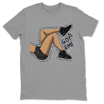 Air Jordan 7 Chambray shirt to match jordans Got Em Legs sneaker tees AJ7 Chambray SNRT Sneaker Release Tees Unisex Heather Grey 2 T-Shirt