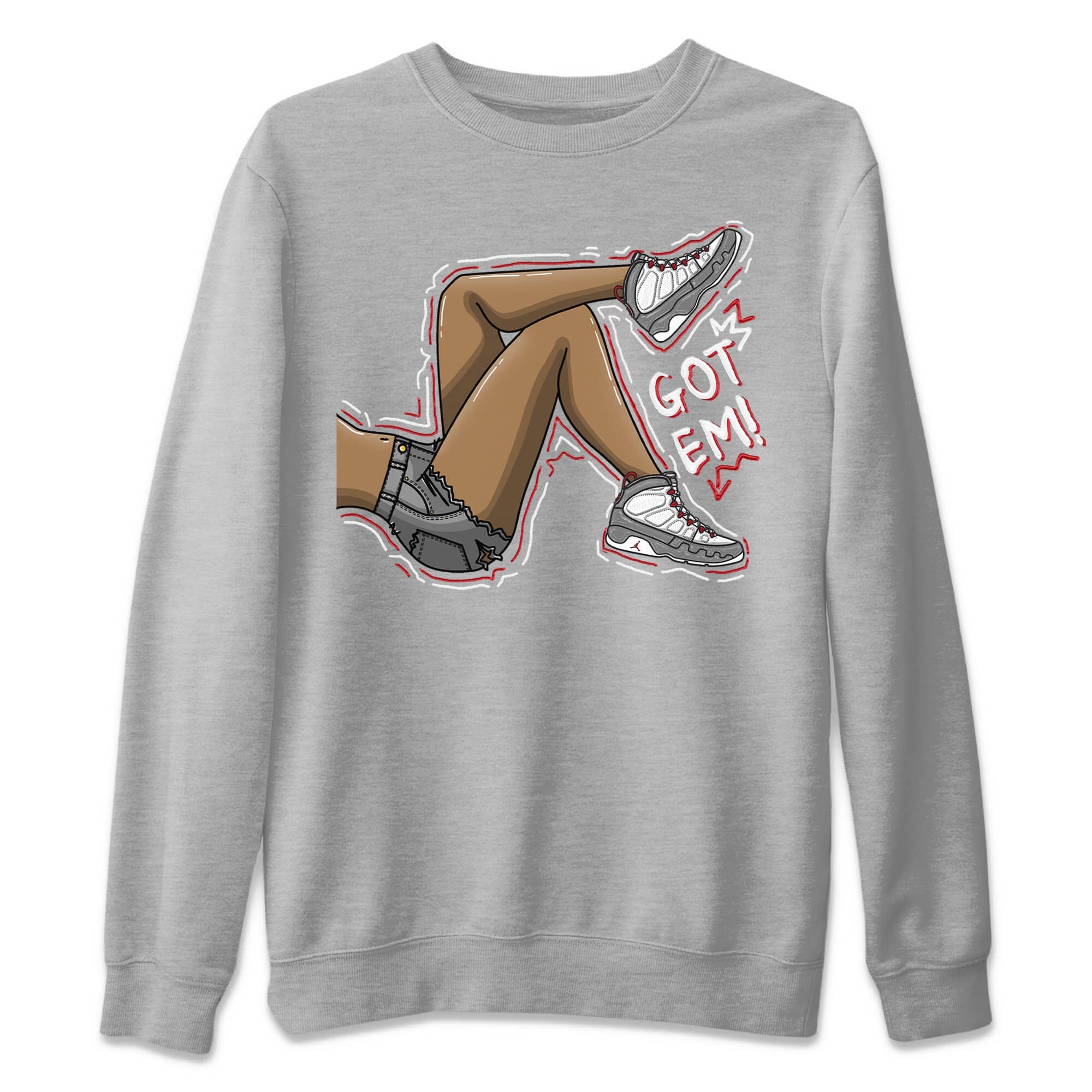 Jordan 9 Fire Red Sneaker Match Tees Got Em Legs Sneaker Tees Jordan 9 Fire Red Sneaker Release Tees Unisex Shirts