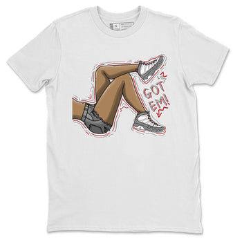 Jordan 9 Fire Red Sneaker Match Tees Got Em Legs Sneaker Tees Jordan 9 Fire Red Sneaker Release Tees Unisex Shirts