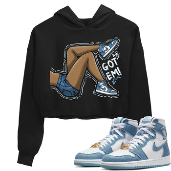Jordan 1 Denim Sneaker Match Tees Got Em Legs Sneaker Tees Jordan 1 Denim Sneaker Release Tees Women's Shirts