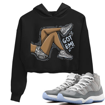 Jordan 11 Cool Grey Sneaker Match Tees Got Em Legs Sneaker Tees Jordan 11 Cool Grey Sneaker Release Tees Women's Shirts