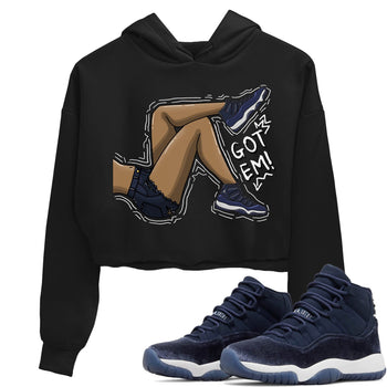 Jordan 11 Midnight Navy Sneaker Match Tees Got Em Legs Sneaker Tees Jordan 11 Midnight Navy Sneaker Release Tees Women's Shirts