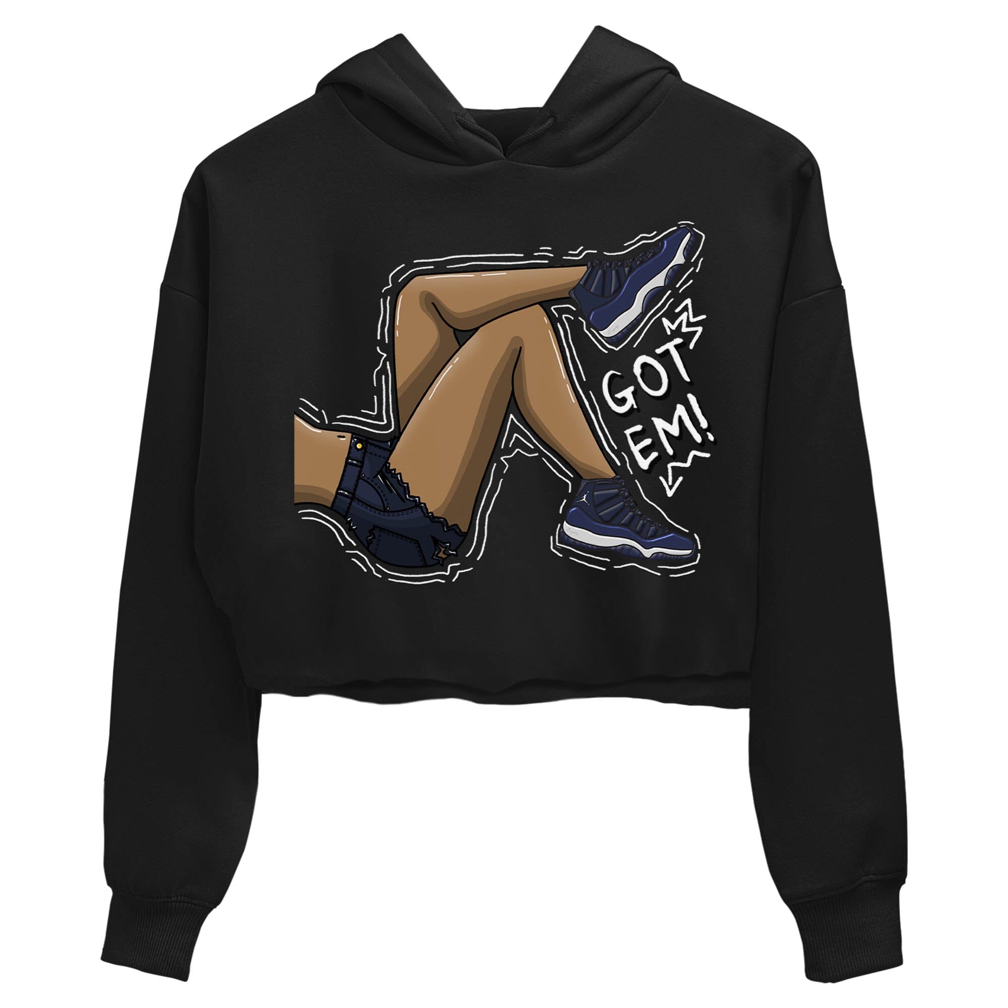 Jordan 11 Midnight Navy Sneaker Match Tees Got Em Legs Sneaker Tees Jordan 11 Midnight Navy Sneaker Release Tees Women's Shirts