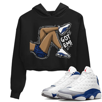 Jordan 13 French Blue Sneaker Match Tees Got Em Legs Sneaker Tees Jordan 13 French Blue Sneaker Release Tees Women's Shirts