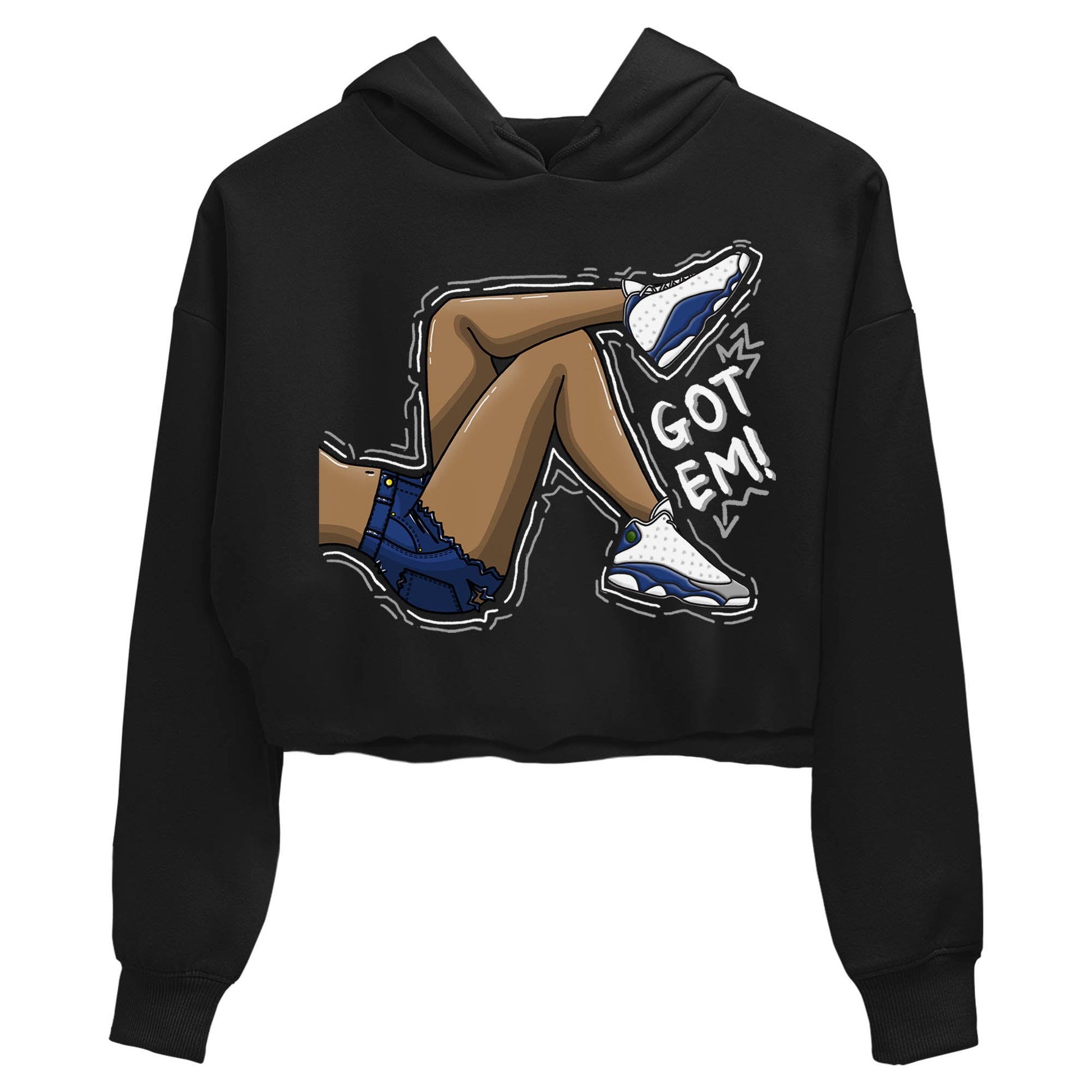 Jordan 13 French Blue Sneaker Match Tees Got Em Legs Sneaker Tees Jordan 13 French Blue Sneaker Release Tees Women's Shirts