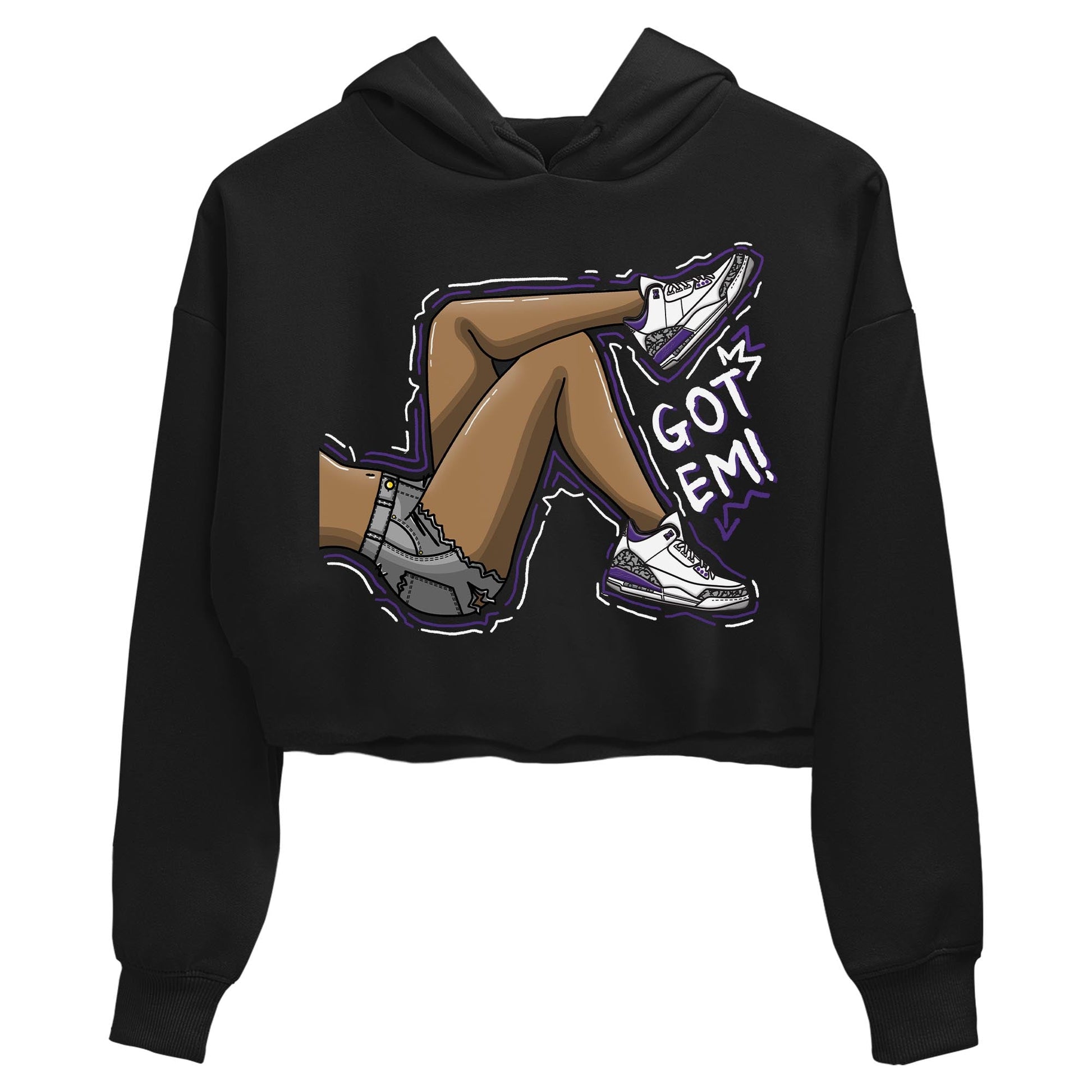 Jordan 3 Dark Iris Sneaker Match Tees Got Em Legs Sneaker Tees Jordan 3 Dark Iris Sneaker Release Tees Women's Shirts