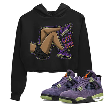 Jordan 4 Canyon Purple Sneaker Match Tees Got Em Legs Sneaker Tees Jordan 4 Canyon Purple Sneaker Release Tees Women's Shirts