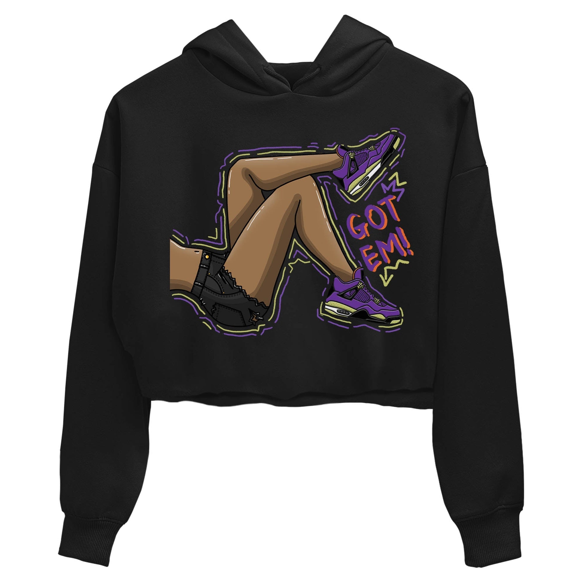 Jordan 4 Canyon Purple Sneaker Match Tees Got Em Legs Sneaker Tees Jordan 4 Canyon Purple Sneaker Release Tees Women's Shirts