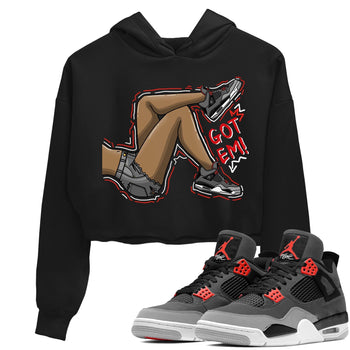 Jordan 4 Infrared Sneaker Match Tees Got Em Legs Sneaker Tees Jordan 4 Infrared Sneaker Release Tees Women's Shirts