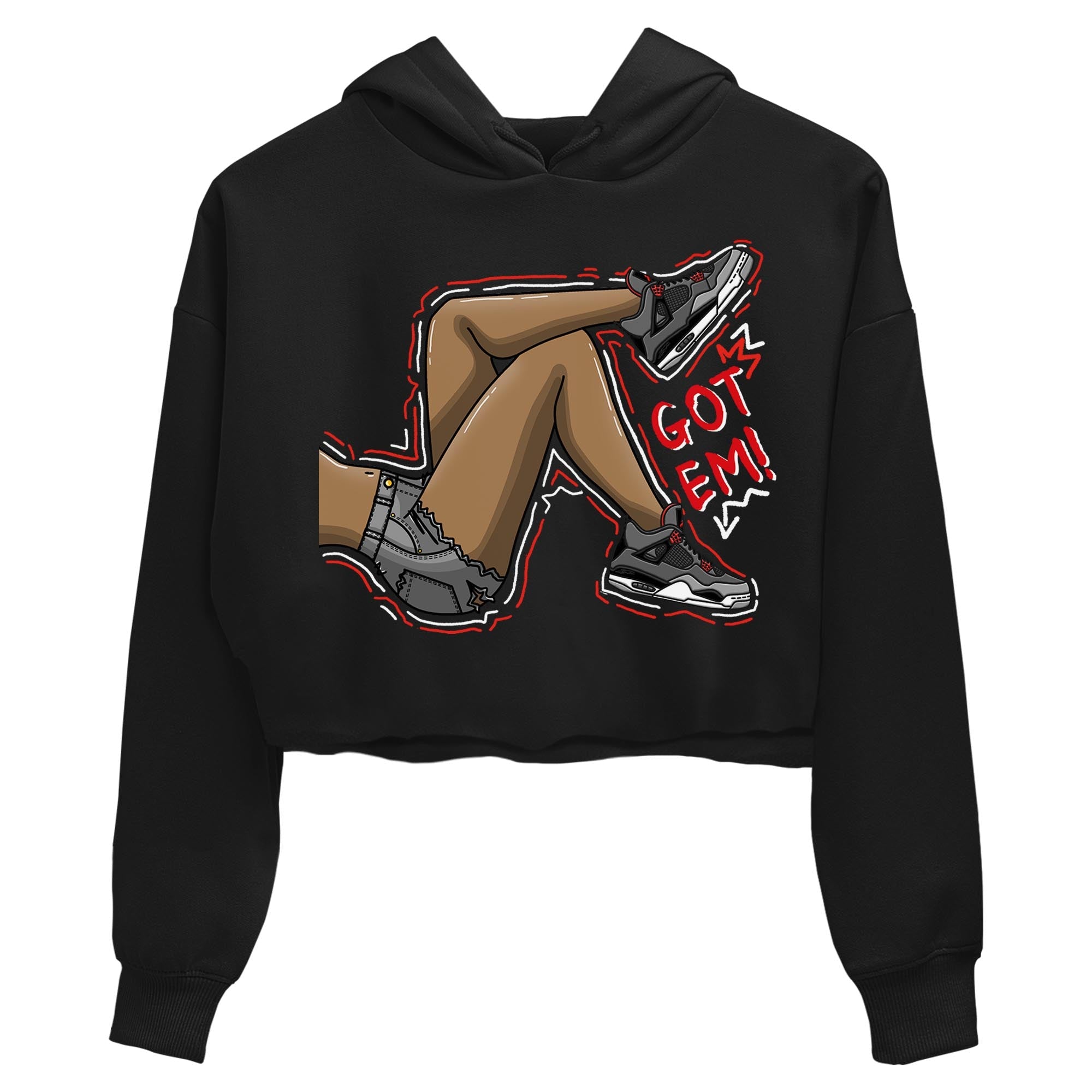 Jordan 4 Infrared Sneaker Match Tees Got Em Legs Sneaker Tees Jordan 4 Infrared Sneaker Release Tees Women's Shirts