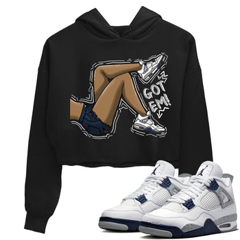 Jordan 4 Midnight Navy Sneaker Match Tees Got Em Legs Sneaker Tees Jordan 4 Midnight Navy Sneaker Release Tees Women's Shirts