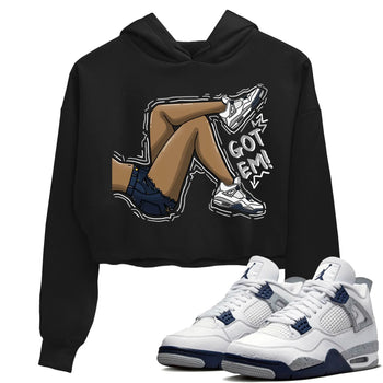 Jordan 4 Midnight Navy Sneaker Match Tees Got Em Legs Sneaker Tees Jordan 4 Midnight Navy Sneaker Release Tees Women's Shirts