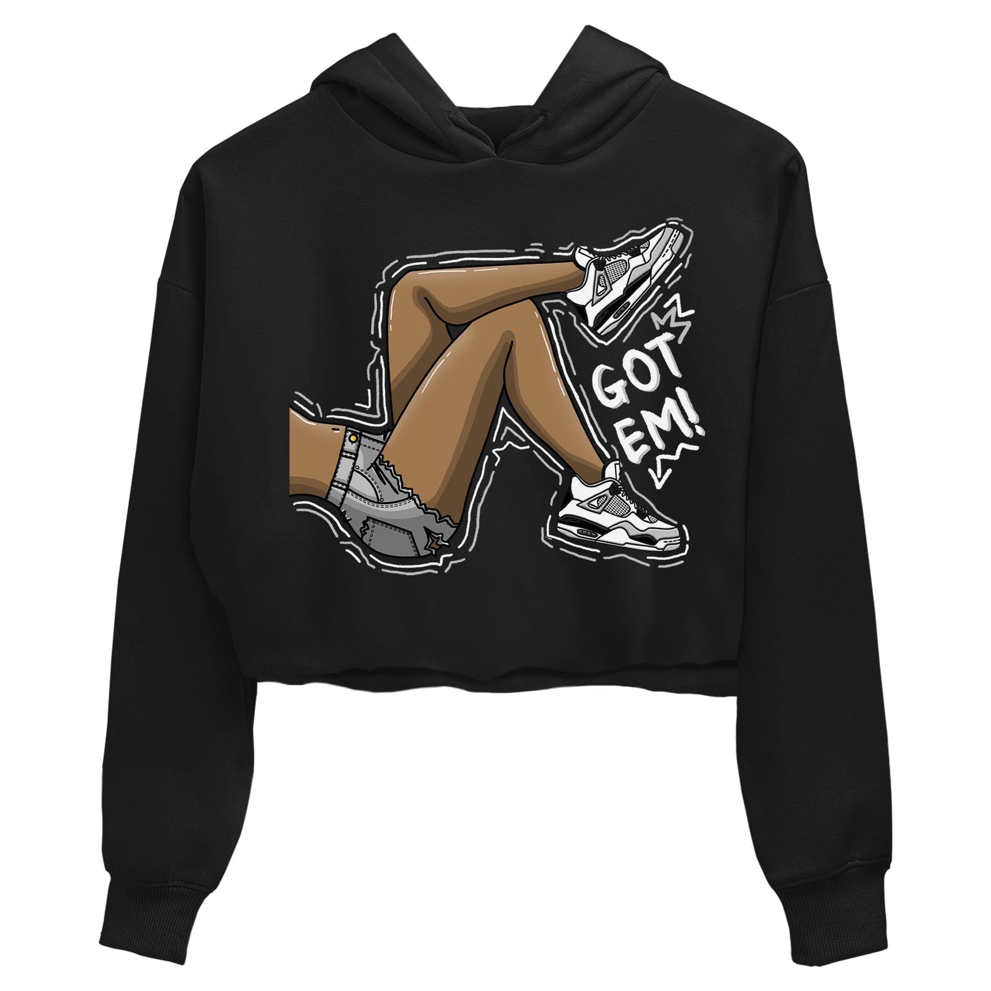 Jordan 4 Military Black Sneaker Match Tees Got Em Legs Sneaker Tees Jordan 4 Military Black Sneaker Release Tees Women's Shirts