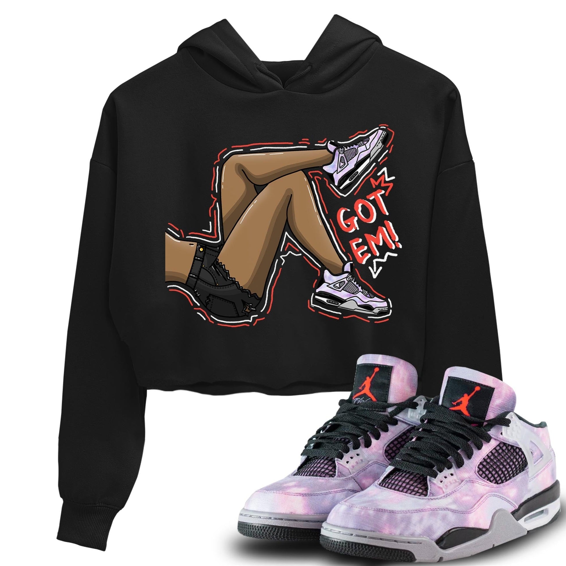 Jordan 4 Zen Master Sneaker Match Tees Got Em Legs Sneaker Tees Jordan 4 Zen Master Sneaker Release Tees Women's Shirts