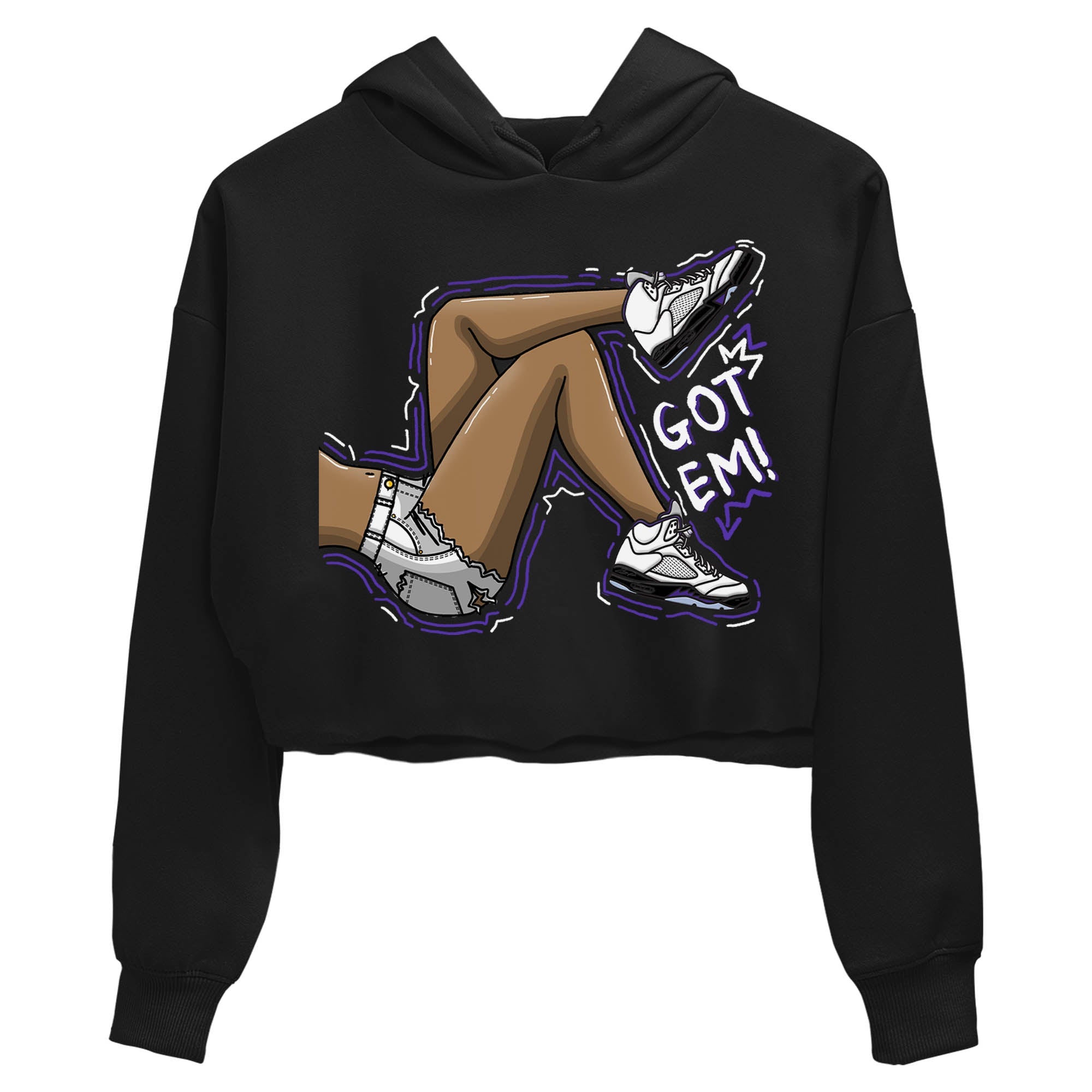 Jordan 5 Concord Sneaker Match Tees Got Em Legs Sneaker Tees Jordan 5 Concord Sneaker Release Tees Women's Shirts