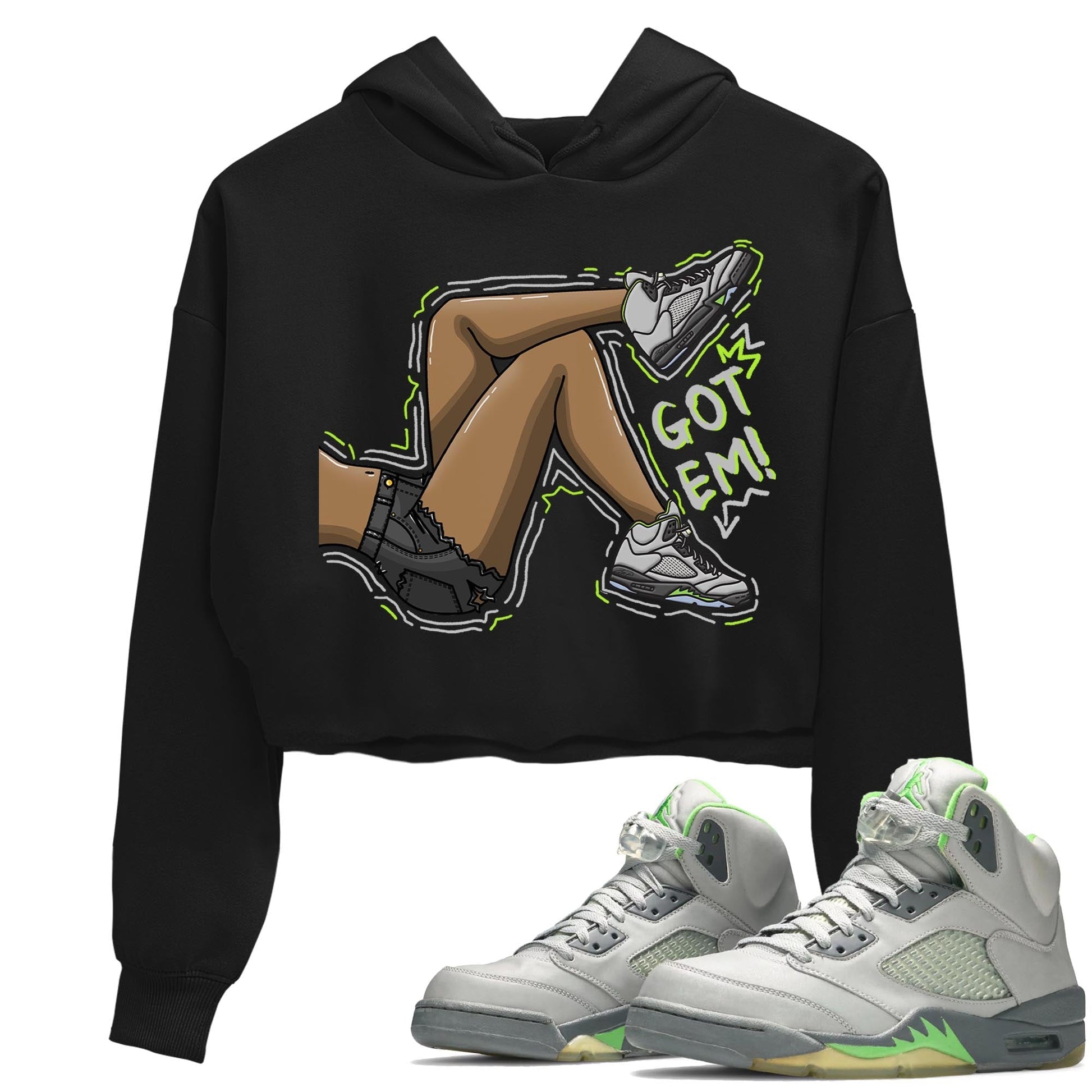 Jordan 5 Green Bean Sneaker Match Tees Got Em Legs Sneaker Tees Jordan 5 Green Bean Sneaker Release Tees Women's Shirts