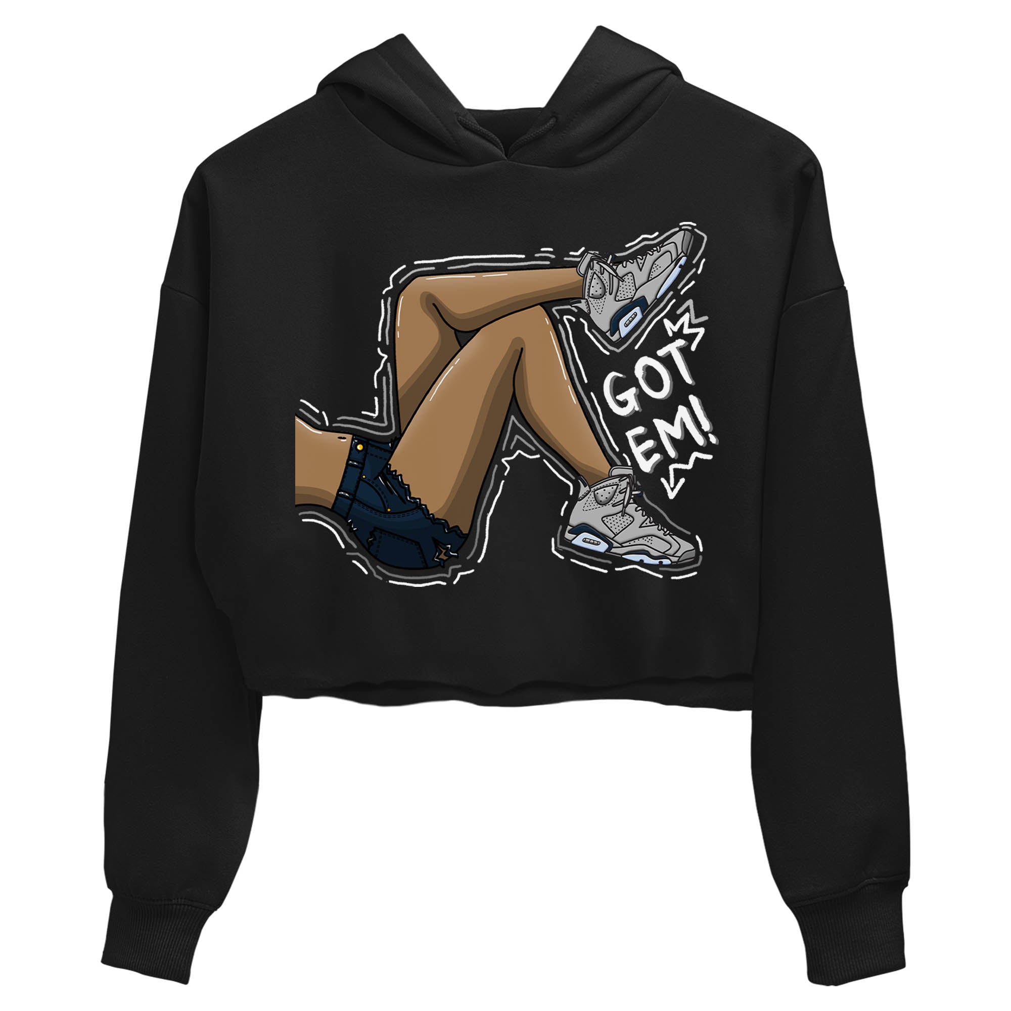 Jordan 6 Georgetown Sneaker Match Tees Got Em Legs Sneaker Tees Jordan 6 Georgetown Sneaker Release Tees Women's Shirts