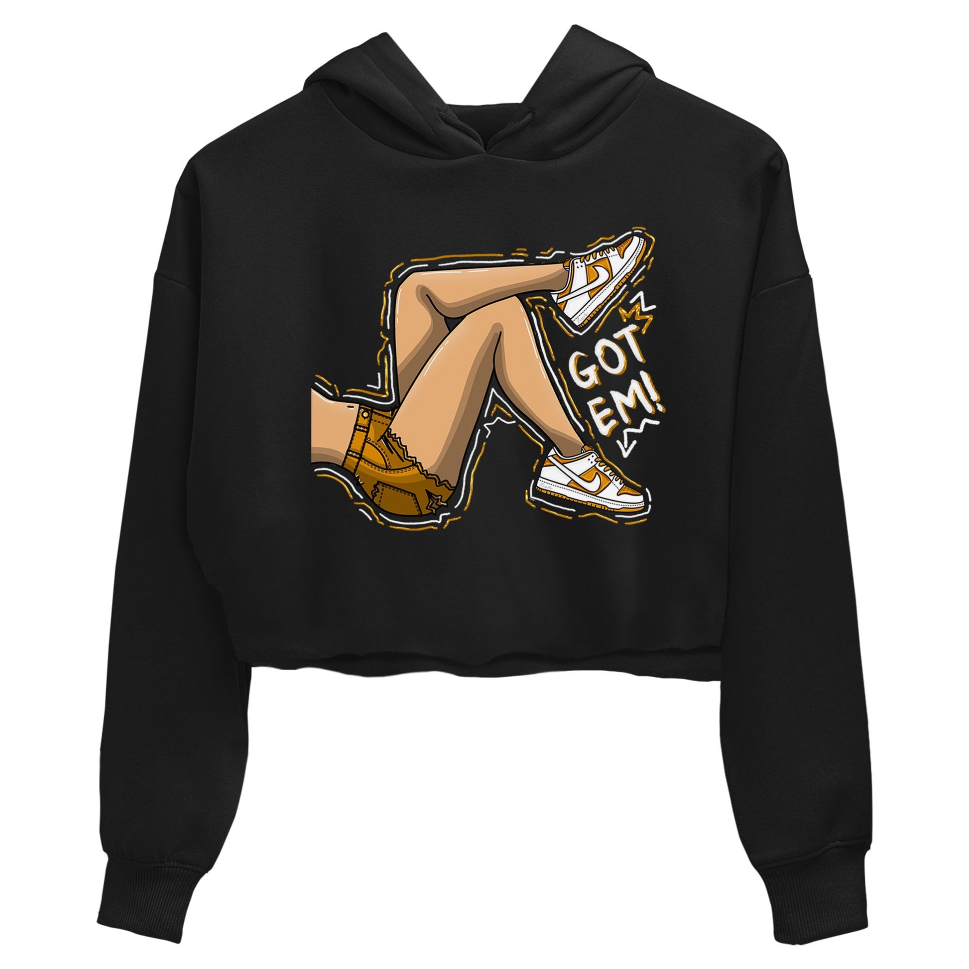 Got Em Legs sneaker match tees to Dark Curry Reverse Curry street fashion brand for shirts to match Jordans SNRT Sneaker Tees Dunk Dark Curry unisex t-shirt Black 2 crop shirt