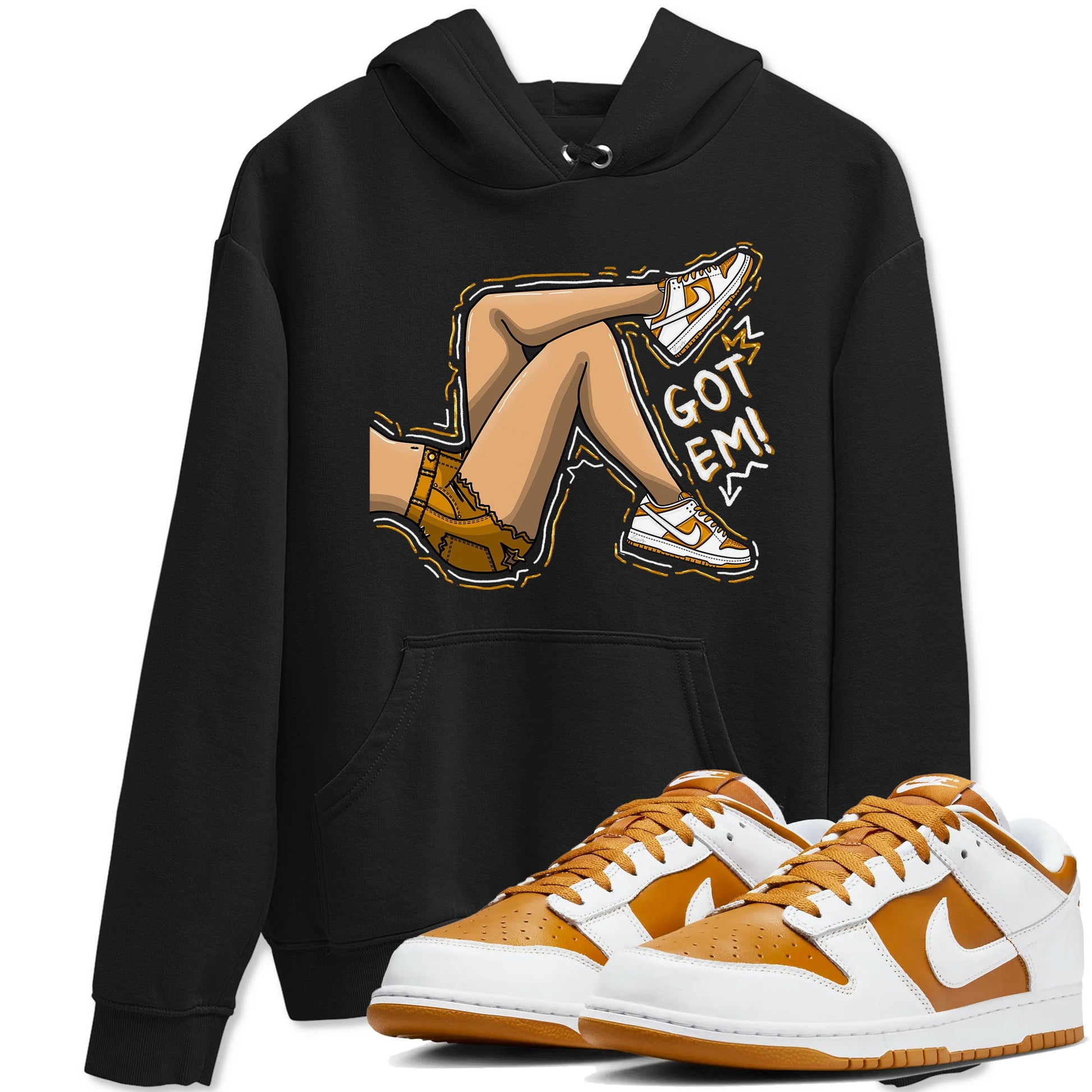 Got Em Legs sneaker match tees to Dark Curry Reverse Curry street fashion brand for shirts to match Jordans SNRT Sneaker Tees Dunk Dark Curry unisex t-shirt Black 1 unisex shirt