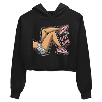 Dunk Valentine's Day shirt to match jordans Got Em Legs sneaker tees Dunks Valentine's Day SNRT sneaker Release Tees Black 2 crop length shirt