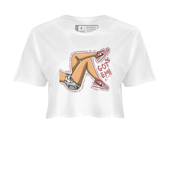 Dunk Valentine's Day shirt to match jordans Got Em Legs sneaker tees Dunks Valentine's Day SNRT sneaker Release Tees White 2 crop length shirt