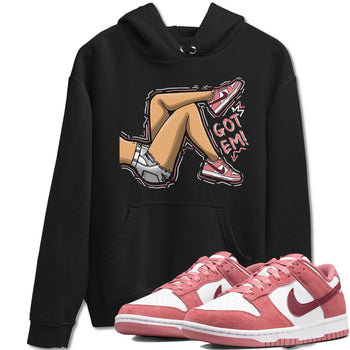 Dunk Valentine's Day shirt to match jordans Got Em Legs sneaker tees Dunks Valentine's Day SNRT sneaker Release Tees unisex cotton Black 1 crew neck shirt