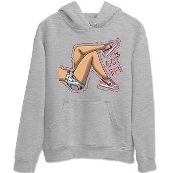 Dunk Valentine's Day shirt to match jordans Got Em Legs sneaker tees Dunks Valentine's Day SNRT sneaker Release Tees unisex cotton Heather Grey 2 crew neck shirt