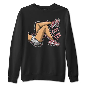 Dunk Valentine's Day shirt to match jordans Got Em Legs sneaker tees Dunks Valentine's Day SNRT sneaker Release Tees unisex cotton Black 2 crew neck shirt