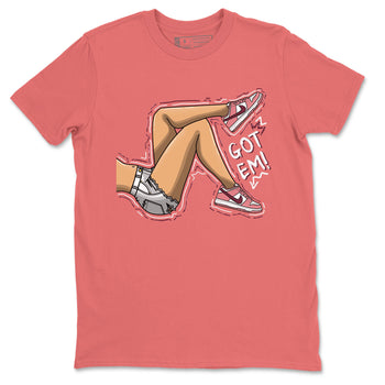 Dunk Valentine's Day shirt to match jordans Got Em Legs sneaker tees Dunks Valentine's Day SNRT sneaker Release Tees unisex cotton Coral 2 crew neck shirt