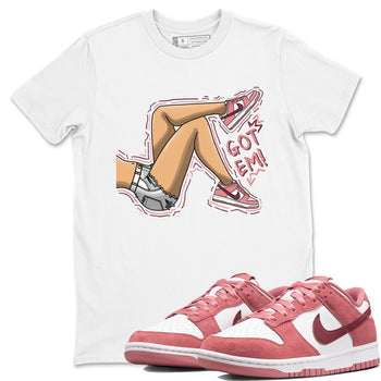Dunk Valentine's Day shirt to match jordans Got Em Legs sneaker tees Dunks Valentine's Day SNRT sneaker Release Tees unisex cotton White 1 crew neck shirt