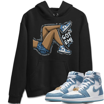 Jordan 1 Denim Sneaker Match Tees Got Em Legs Sneaker Tees Jordan 1 Denim Sneaker Release Tees Unisex Shirts