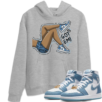 Jordan 1 Denim Sneaker Match Tees Got Em Legs Sneaker Tees Jordan 1 Denim Sneaker Release Tees Unisex Shirts