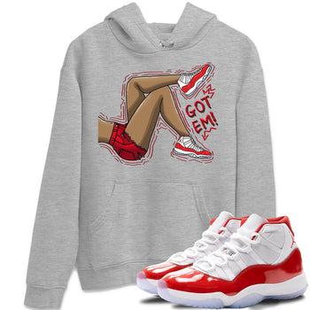 Jordan 11 Cherry Sneaker Match Tees Got Em Legs Sneaker Tees Jordan 11 Cherry Sneaker Release Tees Unisex Shirts