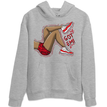 Jordan 11 Cherry Sneaker Match Tees Got Em Legs Sneaker Tees Jordan 11 Cherry Sneaker Release Tees Unisex Shirts