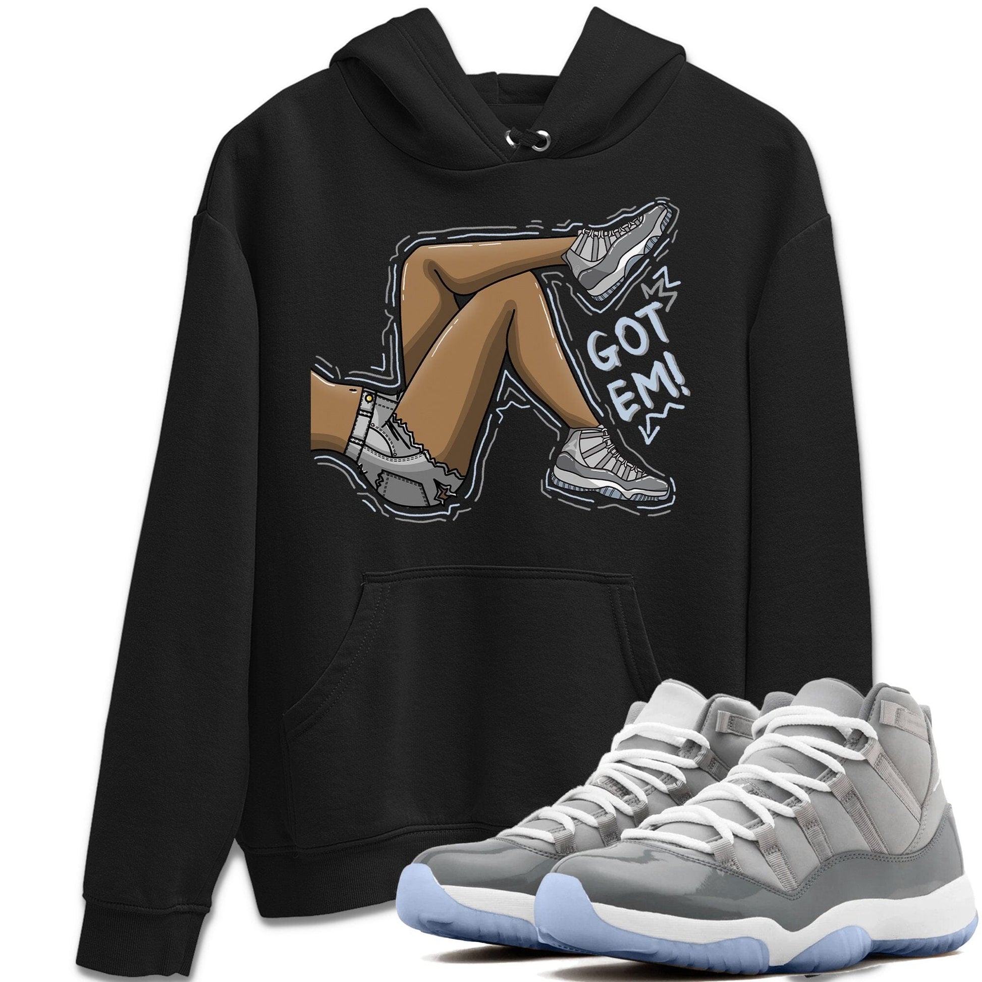 Jordan 11 Cool Grey Sneaker Match Tees Got Em Legs Sneaker Tees Jordan 11 Cool Grey Sneaker Release Tees Unisex Shirts