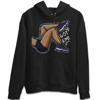 Jordan 11 Midnight Navy Sneaker Match Tees Got Em Legs Sneaker Tees Jordan 11 Midnight Navy Sneaker Release Tees Unisex Shirts