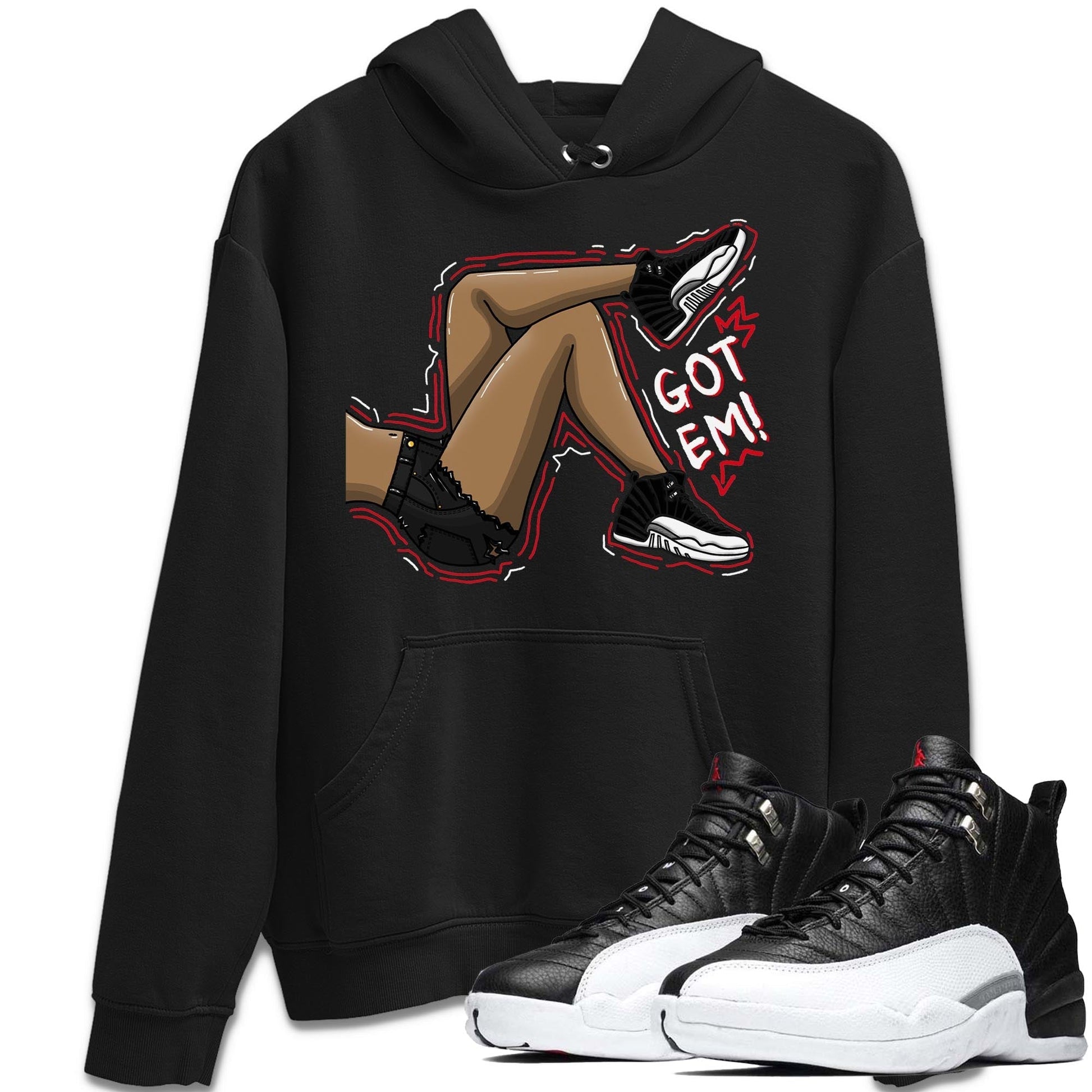 Jordan 12 Playoffs Sneaker Match Tees Got Em Legs Sneaker Tees Jordan 12 Playoffs Sneaker Release Tees Unisex Shirts