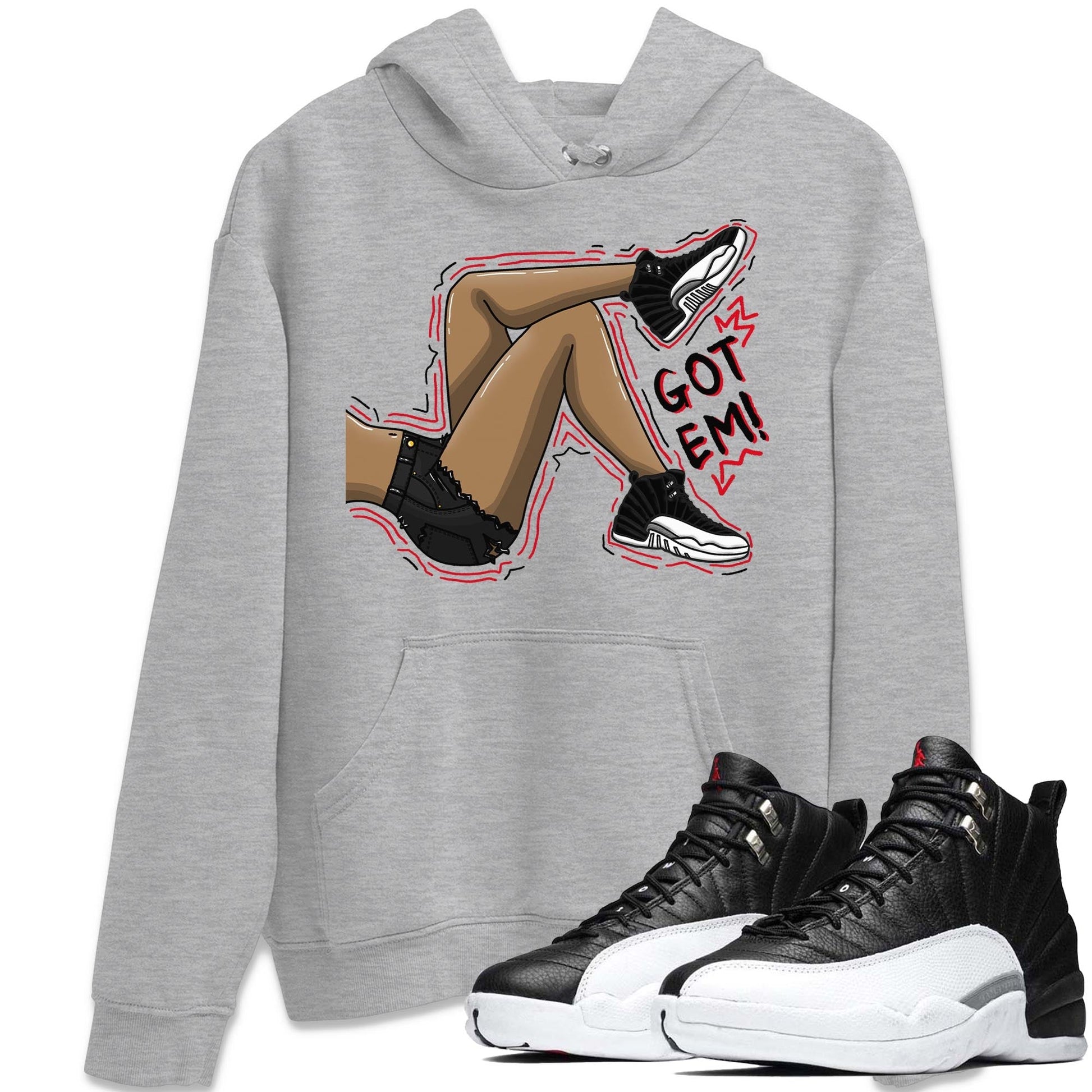 Jordan 12 Playoffs Sneaker Match Tees Got Em Legs Sneaker Tees Jordan 12 Playoffs Sneaker Release Tees Unisex Shirts