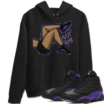 Jordan 13 Court Purple Sneaker Match Tees Got Em Legs Sneaker Tees Jordan 13 Court Purple Sneaker Release Tees Unisex Shirts